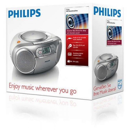 Philips Radio cassette cd portable silver - az127/12 - PHILIPS