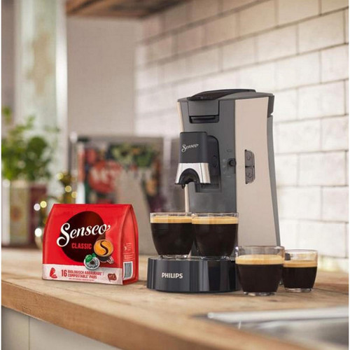 Expresso - Cafetière PHILIPS SENSEO Select CSA240/31  Machine a café dosettes - Nougat