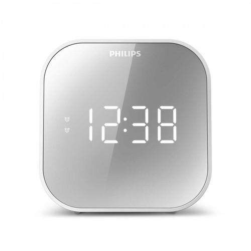 Philips Radio Réveil Philips TAR4406 Finition Miroir