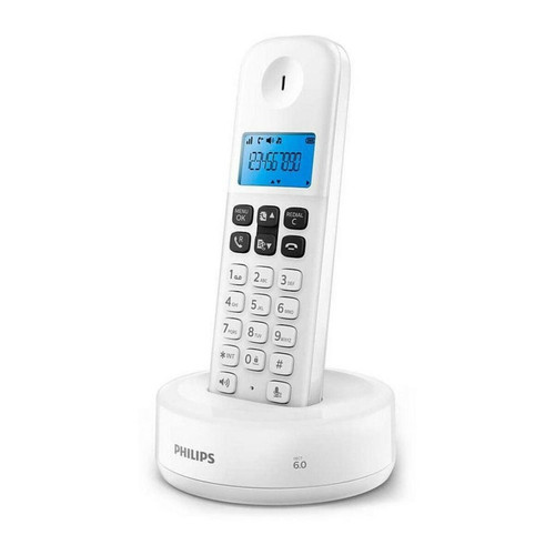 Philips - Téléphone fixe Philips D1611W/34 1,6" Blanc Philips  - Bonnes affaires Téléphone fixe filaire