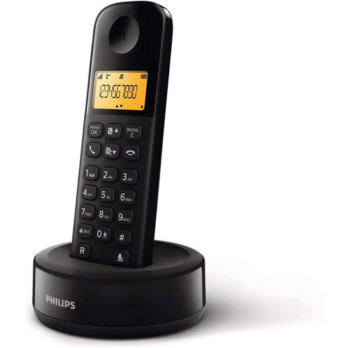 Philips - telephone sans Fil DECT d'intérieur Simple Noir - Téléphone fixe Pack reprise