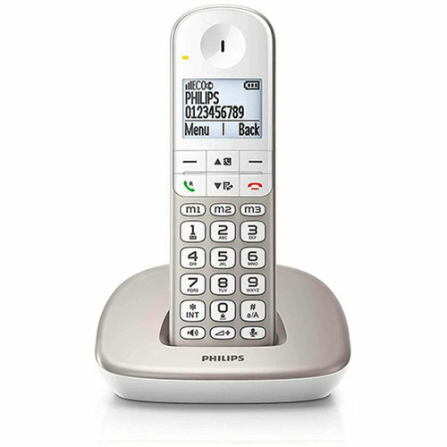 Philips - Téléphone Sans Fil Philips XL4901S/23 Blanc DECT 1,9" Philips  - Philips telephone