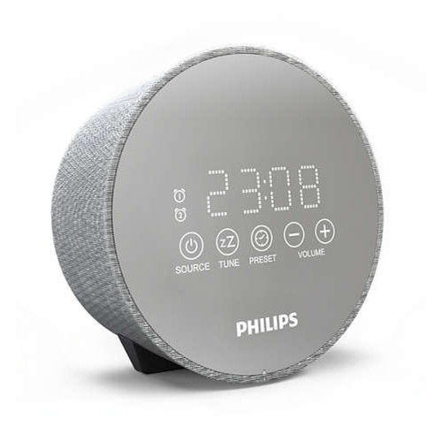 Philips - Radio-réveil Philips TADR402/12 FM Gris - Radio Reveil CD Réveil