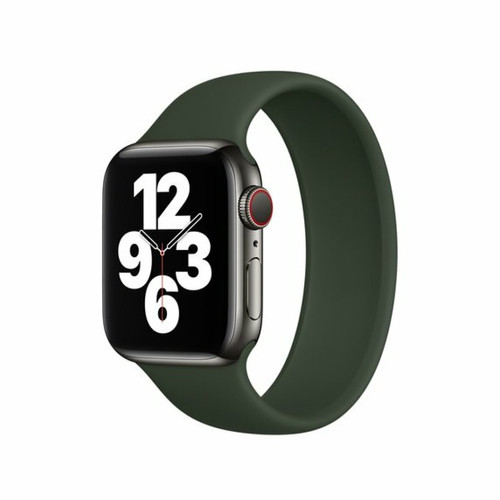 Phonecare - Bracelet Solo SiliconSense pour Apple Watch Series 9 Aluminum - 41mm (Poignet:142-158mm) - Vert Foncé Phonecare  - Objets connectés