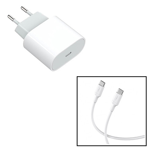 Phonecare - Kit Base Charge Type C FastCharge 20W + Câble 60W 3.0A 1m Type CLekus pour Apple iPad Pro de 12,9 polegadas (4.ª geração) - Blanc Phonecare  - Accesoires ipad