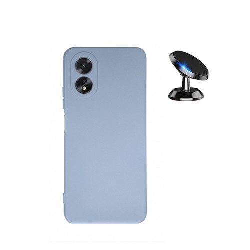Phonecare - Kit de voiture magnétique de voiture + cas de silicone liquide Phonecare pour Oppo A38 4G - Bleu clair Phonecare  - Autres accessoires smartphone