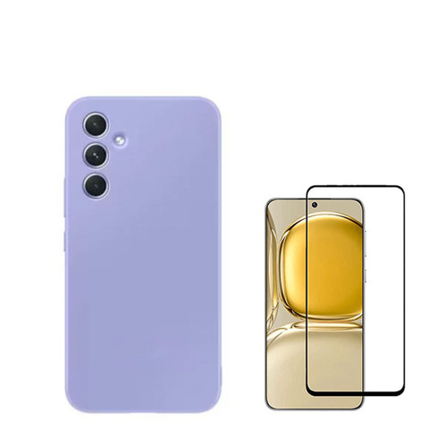 Phonecare - Kit de film en verre trempé de la couverture de 5D + couvercle de silicone liquide Phonecare pour Oppo Galaxy S24 Plus + 5G - Violet Phonecare  - Accessoire Smartphone
