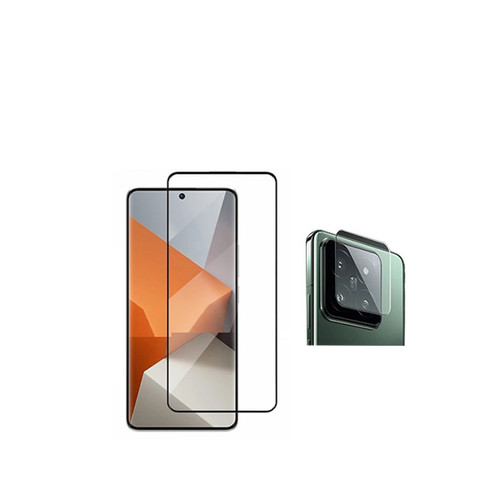 Phonecare - Kit de film de caméra arrière + Verre de couverture en 5D trempé Phonecare pour Xiaomi 14 - Transparent/ le noir Phonecare  - Accessoire Smartphone