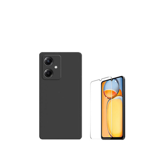 Phonecare - Kit de film en verre trempé de la couverture de 5D + couvercle de silicone liquide Phonecare pour Xiaomi Redmi 13C 5G - le noir Phonecare  - Accessoire Smartphone