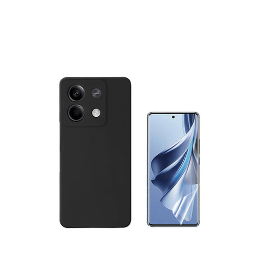 Phonecare - Kit Film Hydrogel + Étui Silicone Liquide Phonecare pour Xiaomi Redmi Note 13 - le noir Phonecare  - Accessoire Smartphone