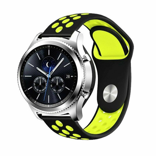 Phonecare - Bracelet Bicolore SportStyle pour Samsung Galaxy Watch 46mm - Noir / Vert Phonecare  - Accessoires bracelet connecté
