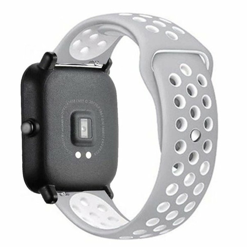 Phonecare - Bracelet Bicolore SportStyle pour Huawei GT Active - Gris / Blanc Phonecare  - Accessoires bracelet connecté