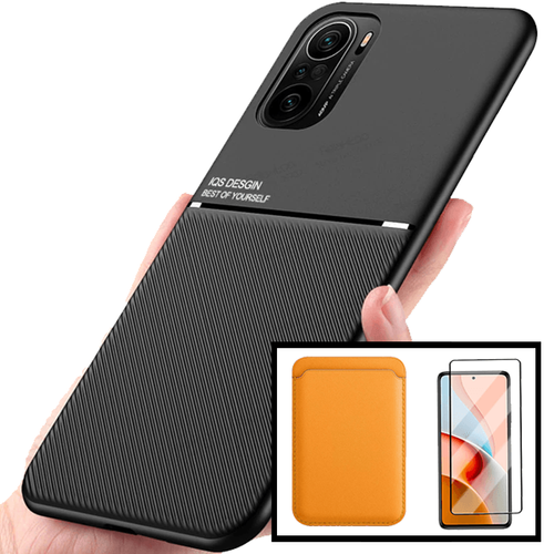 Phonecare - Kit Coque Magnétique Lux + Portefeuille Magnétique Orange + 5D Full Cover pour Xiaomi Mi 11i Phonecare  - Coque, étui smartphone