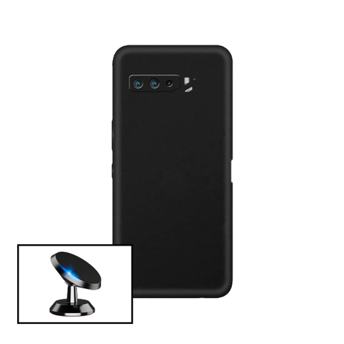 Phonecare - Kit de Support Magnétique de Voiture + Coque en Silicone Liquide pour Asus Rog Phone 5 Pro Phonecare  - Accessoire Smartphone