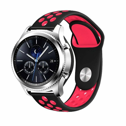 Phonecare - Kit Bracelet Bicolore SportStyle pour Amazfit GTS 2 - Noir / Rouge Phonecare  - Accessoires bracelet connecté