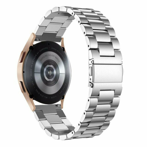 Phonecare - Bracelet en Acier Inoxydable Taille Ajustable Avec Fermoir par Clic + Outil pour Samsung Galaxy Watch4 Bluethtooth 4G - 40mm - Gris Phonecare  - Montre et bracelet connectés