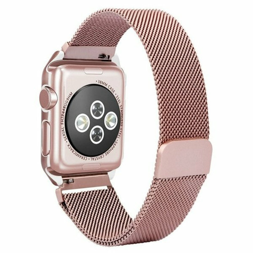 Phonecare - Bracelet Confortable Milanais Avec Fermoir Magnétique pour Apple Watch Series 7 - 41mm - rose Phonecare  - Objets connectés