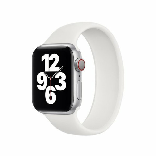 Phonecare - Bracelet en Silicone Souple Solo pour Apple Watch Series 7 - 45mm (pulse:190-200mm) - Blanc Phonecare  - Montre et bracelet connectés