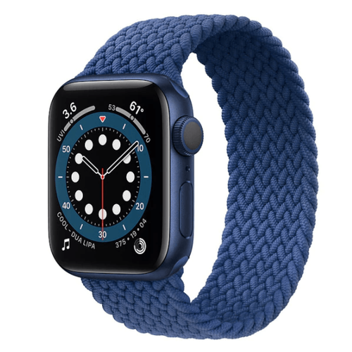 Phonecare - Bracelet Nylon Doux Solo pour Apple Watch Series 7 - 41mm (pulse:142-152mm) - Bleu foncé Phonecare  - Objets connectés