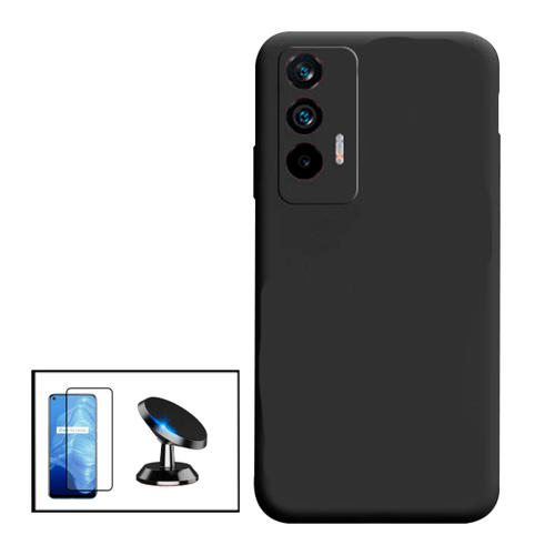 Phonecare - Kit Film de Verre Trempé 5D Full Cover + Coque Silicone Liquide + Support Magnétique de Voiture pour Realme X7 Max 5G Phonecare  - Accessoire Smartphone