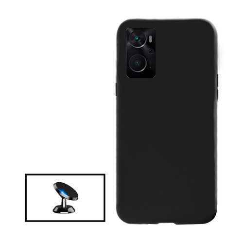 Phonecare - Kit Support Magnétique de Voiture + Coque Silicone Liquide pour Oppo A76 - Noir Phonecare  - Accessoire Smartphone