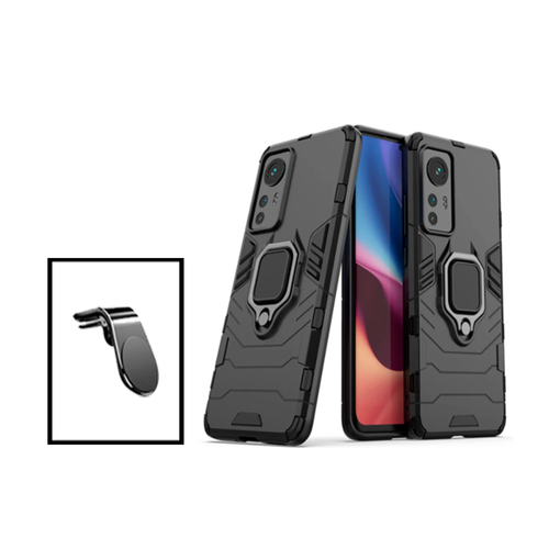 Phonecare - Kit Support Magnétique L Safe Driving Voiture + Coque 3X1 Military Defender pour Xiaomi 12 Pro - Noir Phonecare  - Accessoire Smartphone
