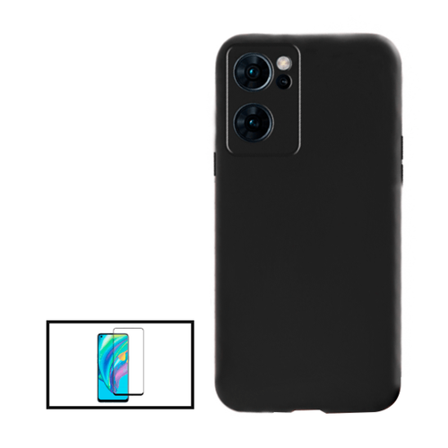 Phonecare - Kit Film Verre Trempé 5D Full Cover + Coque Silicone Liquide pour Oppo Reno7 5G - Noir Phonecare  - Accessoire Smartphone
