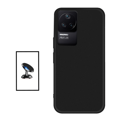 Phonecare - Kit Support Magnétique de Voiture + Coque Silicone Liquide pour Xiaomi Redmi K50 Pro - Noir Phonecare  - Coque, étui smartphone