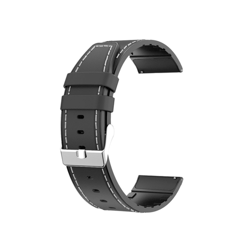 Phonecare - Bracelet Premium SiliconLeather pour Honor Watch GS Pro - Noir Phonecare  - Montre et bracelet connectés