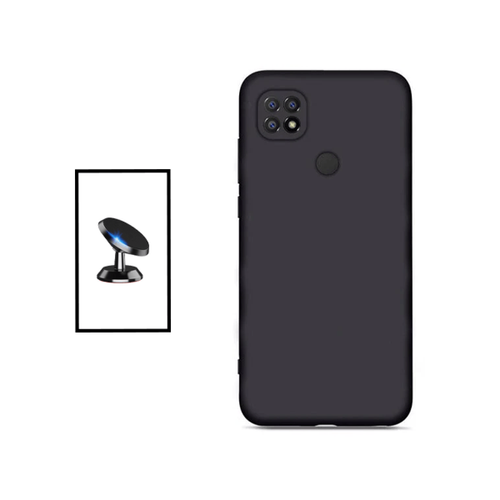 Phonecare - Kit Support Magnétique de Voiture + Coque Silicone Liquide pour Xiaomi Poco C40 - Noir Phonecare  - Accessoire Smartphone
