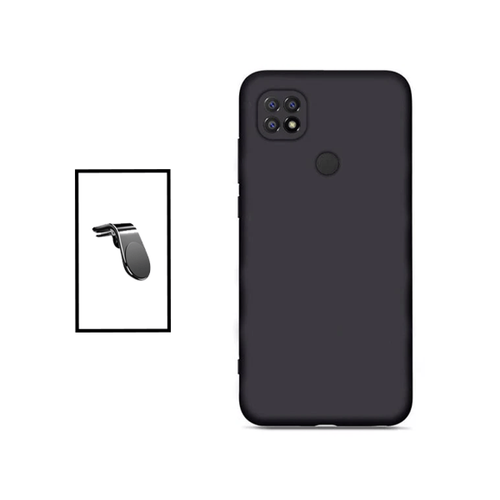 Phonecare - Kit Support Magnétique L Safe Driving Voiture + Coque Silicone Liquide pour Xiaomi Poco C40 - Noir Phonecare  - Accessoire Smartphone