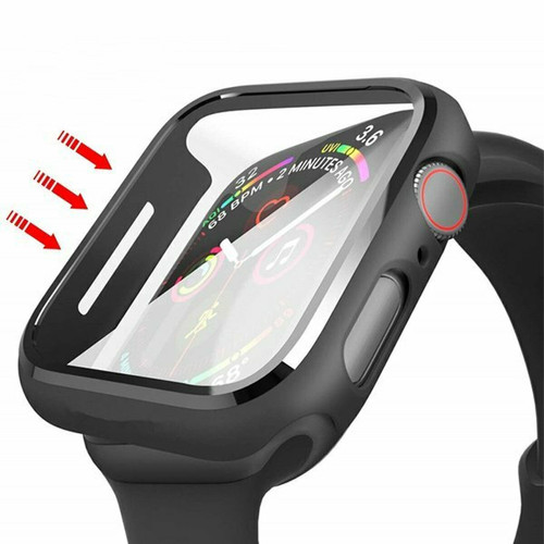 Phonecare - Coque Anti-Impact pour Apple Watch SE (2022) 44mm - Transperent / Noir Phonecare  - Objets connectés