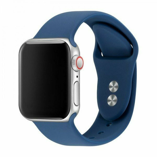Phonecare - Bracelet SmoothSilicone pour Apple Watch SE (2022) - 40mm - Bleu Foncé Phonecare  - Montre et bracelet connectés