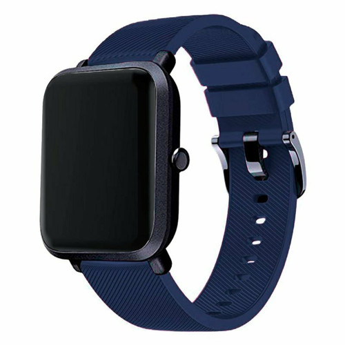 Phonecare - Bracelet SmoothSilicone Avec Boucle pour Apple Watch Series 8 Aluminum - 45mm - Bleu Foncé Phonecare  - Objets connectés