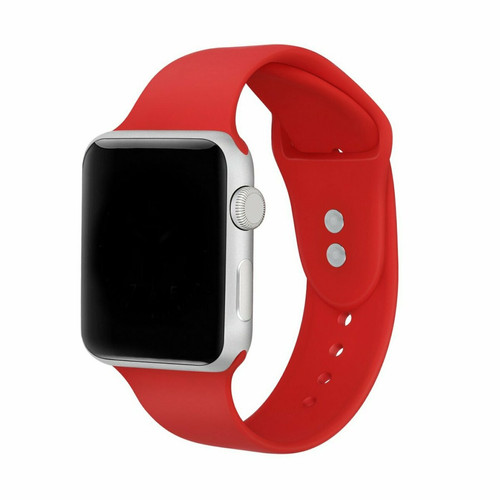 Phonecare - Bracelet SmoothSilicone pour Apple Watch Ultra - 49mm - Rouge Phonecare  - Montre et bracelet connectés
