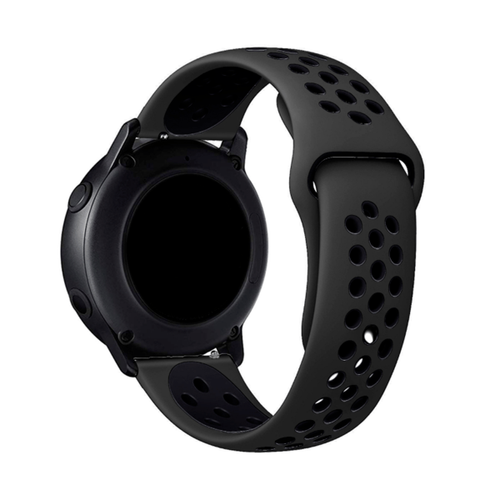 Phonecare - Bracelet SportyStyle pour TicWatch E3 - Noir / Noir Phonecare  - Montre et bracelet connectés