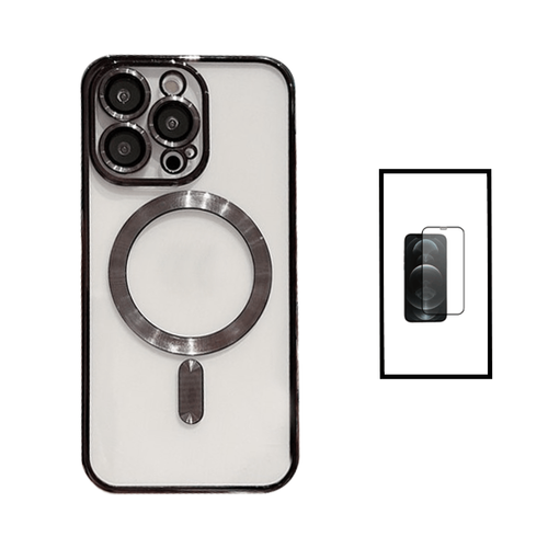 Phonecare - Kit Coque LuxArmor MagSafe Caméra Protection + Vidro 5D Full Cover pour Apple iPhone 14 Plus - Noir Phonecare  - Coque, étui smartphone