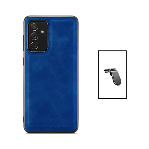 Phonecare - Kit Coque MagneticLeather +Support L Safe Driving pour Samsung Galaxy A13 5G - Bleu Phonecare  - Coque, étui smartphone