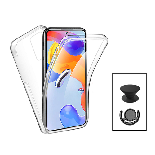 Phonecare - Kit Coque 3x1 360° Impact Protection + 1 GripHolder + 1 Support GripHolder Noir pour Xiaomi Redmi Note 12 Pro Plus - Transparent / Noir Phonecare  - Accessoire Smartphone