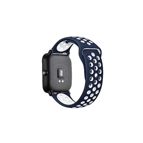 Phonecare - Bracelet SportyStyle pour OnePlus Nord Watch - Bleu Foncé / Blanc Phonecare  - Montre et bracelet connectés