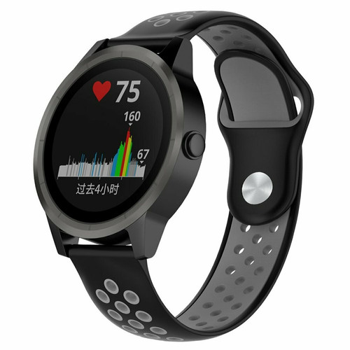 Phonecare - Bracelet SportyStyle pour Samsung Galaxy Watch6 Classic - 43mm - Noir / Gris Phonecare  - Montre et bracelet connectés