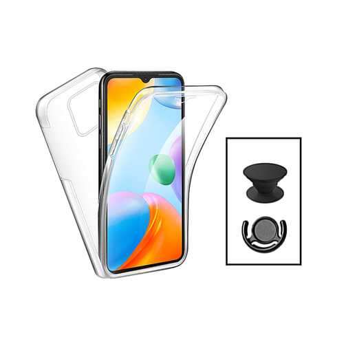 Phonecare - Kit Coque 3x1 360° Impact Protection + 1 GripHolder + 1 Support GripHolder Noir pour Xiaomi Redmi Note 12 4G - Transparent / Noir Phonecare  - Accessoire Smartphone