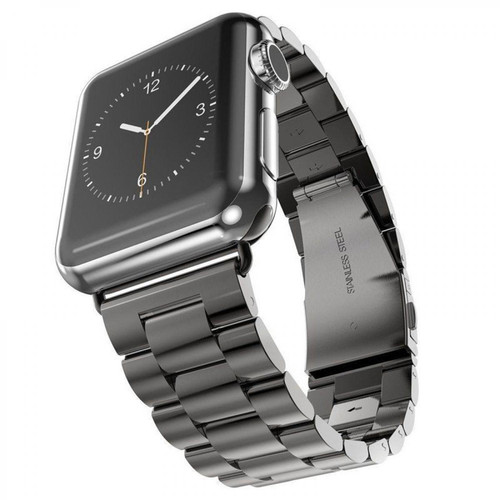 Phonecare - Bracelet Acier Stainless Lux + Outil - Apple watch Series SE - 44mm - Noir Phonecare  - Accessoire Smartphone