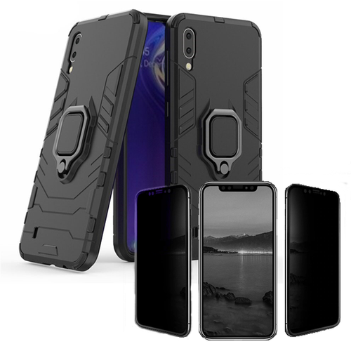 Phonecare - Kit de Verre Trempé 5D Anti-Spy / Intimité + Coque 3X1 Military Defender - Samsung M10 Phonecare  - Accessoires et consommables