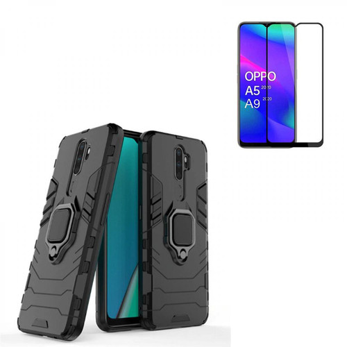 Phonecare - Kit Verre Trempé 5D Full Cover + Coque Military Defender 3x1 Anti-Impact - Oppo A11 Phonecare  - Accessoire Smartphone