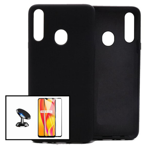 Phonecare - Kit Verre Trempé 5D Full Cover + Coque Silicone Liquide + Support Magnétique Voiture - Samsung Galaxy A20s Phonecare  - Accessoires et consommables