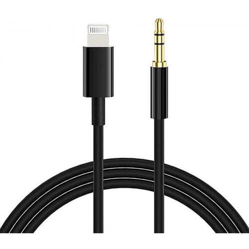 Phonillico - Cable Audio Voiture Adaptateur Prise Jack Auxiliaire Compatible pour iPhone 11 11 PRO X XR 8 7 6 5 - Chargeur Universel