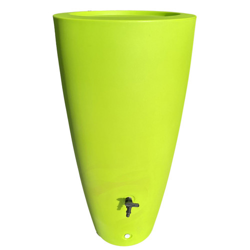 Plast'Up Rotomoulage - Pot conique récupérateur eau de pluie aérien R&C 200l seconde vie - Décoration d'extérieur