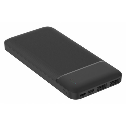 Platinet - Batterie de Secours Noire 10 000mAh [ Travel Power Bank Externe ] Sortie 2 Ports USB-A Platinet  - Accessoires PS2