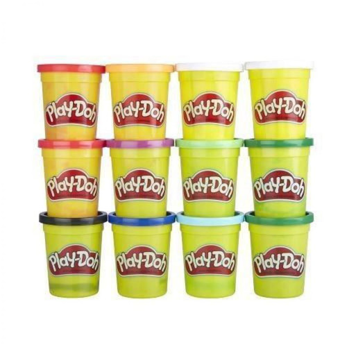 Play-Doh - PLAY-DOH - 12 POTS COULEUR HIVER 4OZ Play-Doh  - Play-Doh